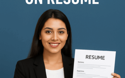 Young woman with study abroad experience for resume guide – Techgarcons logo